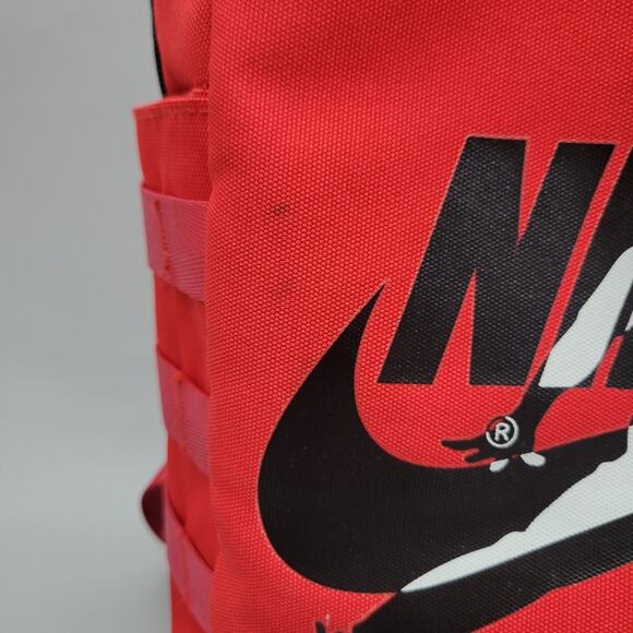 Nike Air Jordan Jumpman Logo Classic Backpack 9A0257-R78 Red Black White - Picture 7 of 16